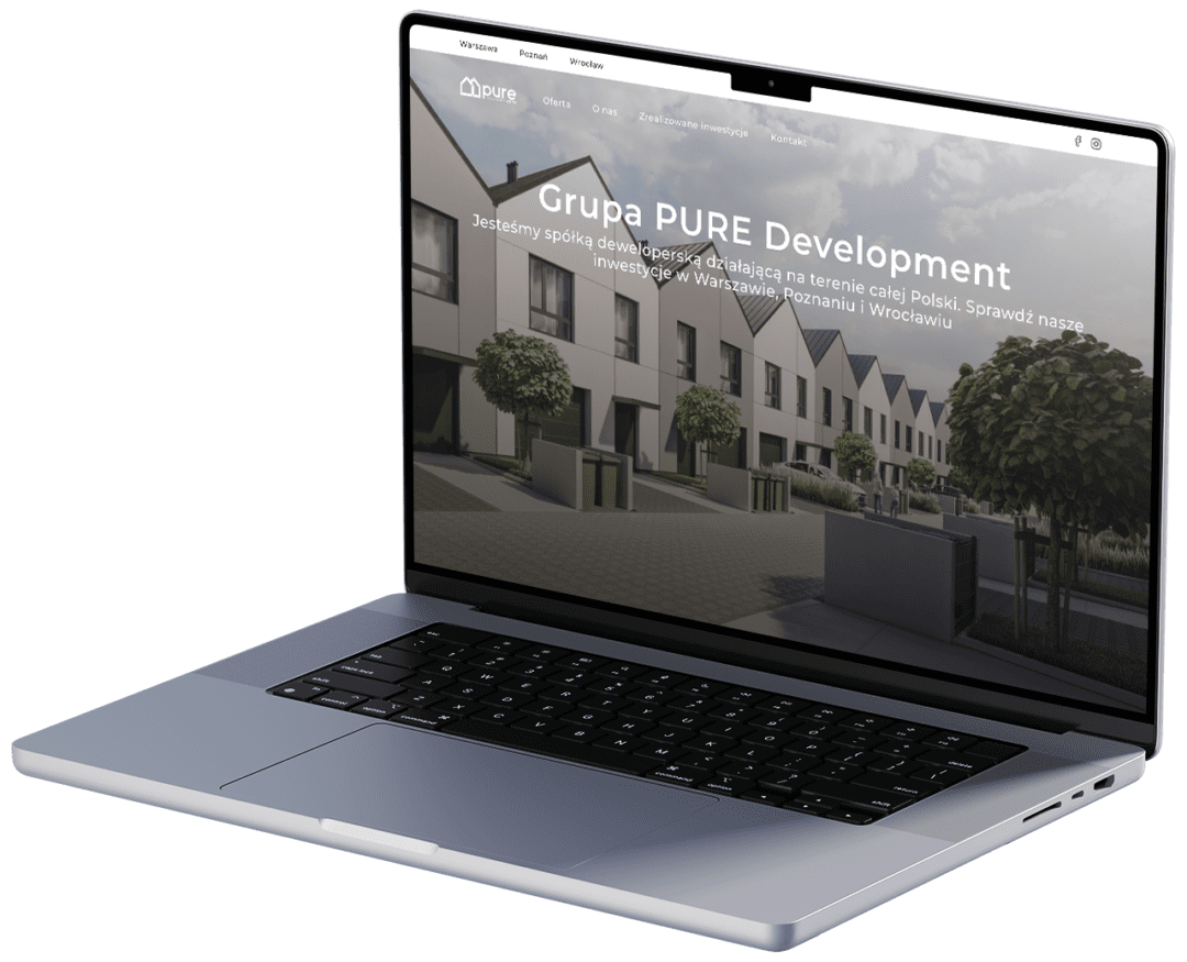 Pure Development website - Smultron Web Development