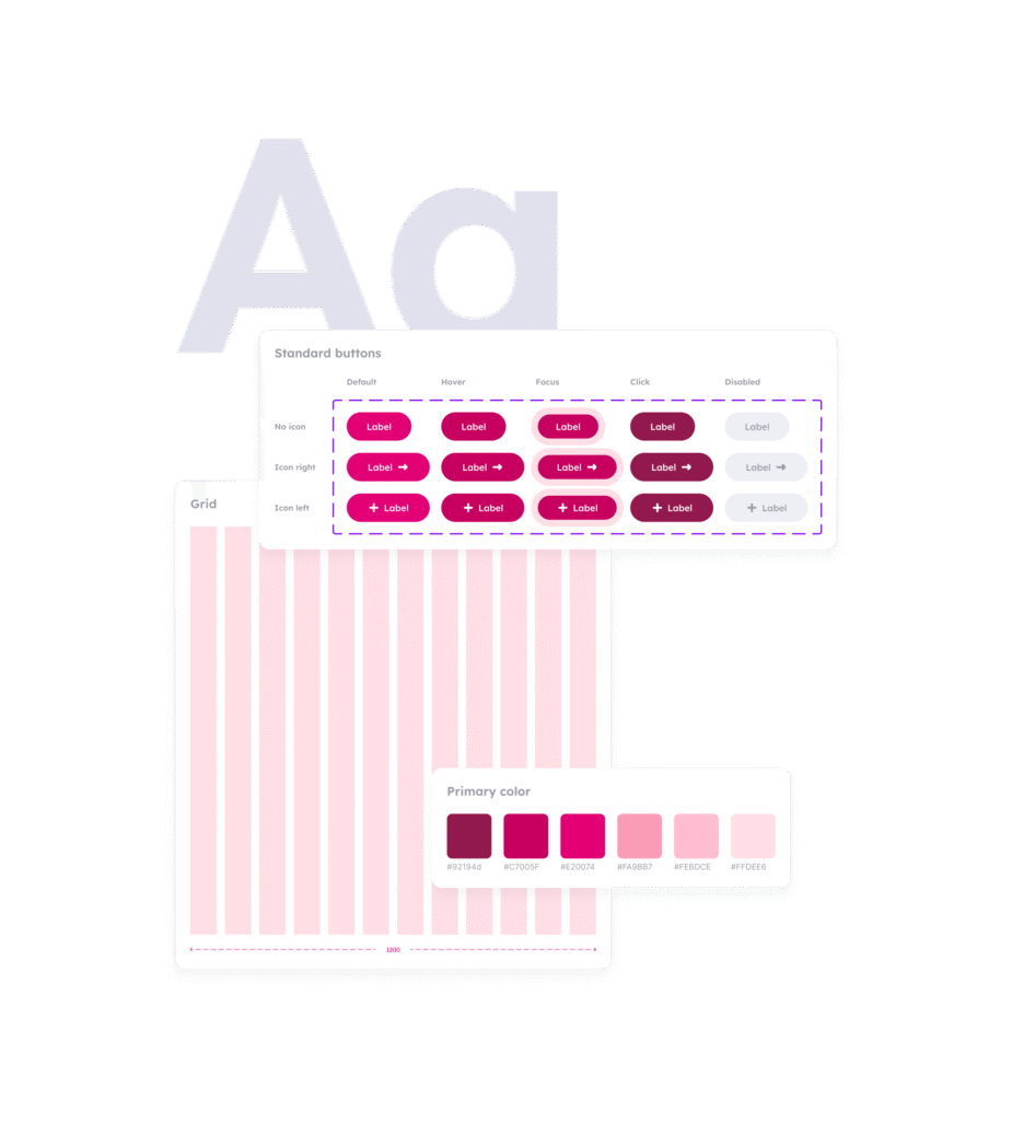 Design system development - scalable design foundations