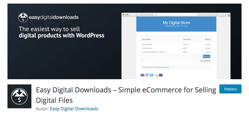 Easy Digital Downloads plugin do WordPress