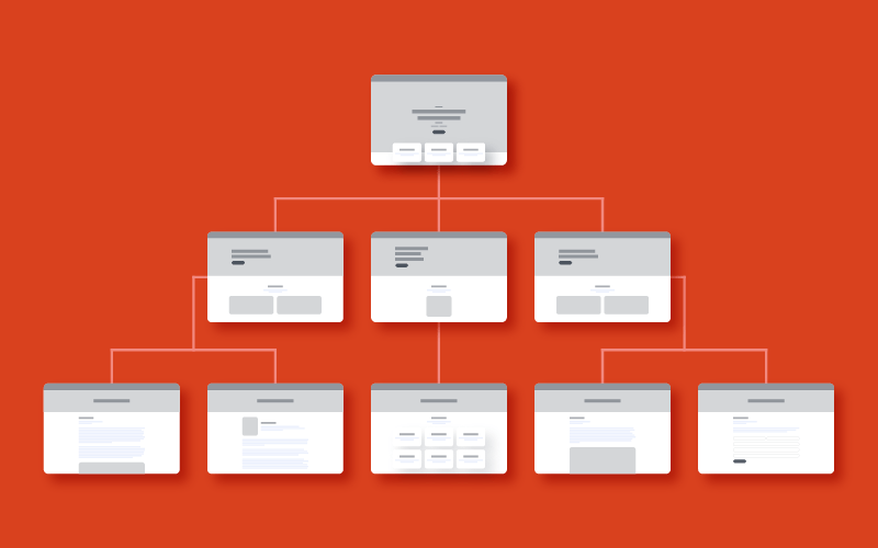 Designing the website structure